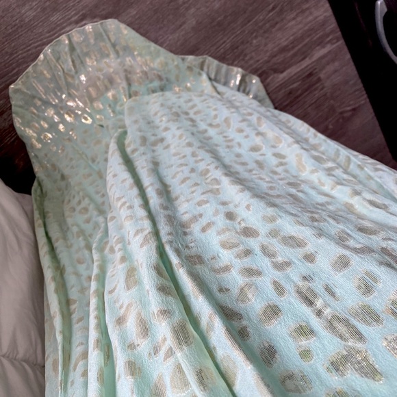 Green Erin Fetherston Gown/Prom Dres - Picture 3 of 4